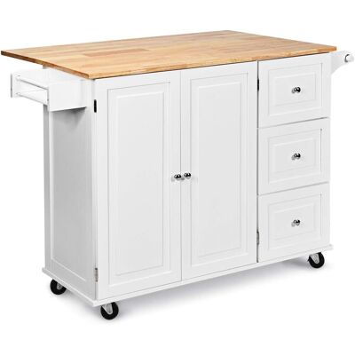 Carro De Cocina Con Ruedas Carrito Auxiliar Carro De Servicio Multiuso Aparador Buffet Para Comedor Restaurante - Costway Carro De Cocina Con Ruedas Carrito Auxiliar Carro De Servicio Multiuso Aparador Buffet Para Comedor Restaurante - Costway