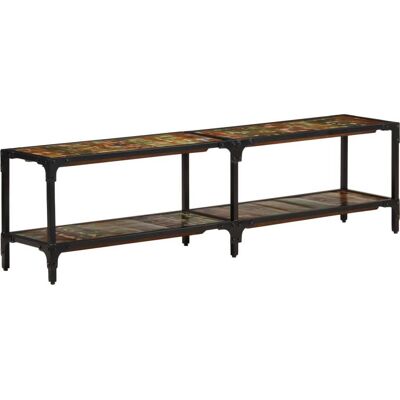 Helloshop26 - Mueble Tv Multimedia Estante Para Televisión Buffet De Televisión Comedor Salón Dormitorio 150 X 30 X 41 Cm Madera Maciza Recuperada Multicolor 020025964 Helloshop26 - Mueble Tv Multimedia Estante Para Televisión Buffet De Televisión Comedor Salón Dormitorio 150 X 30 X 41 Cm Madera Maciza Recuperada Multicolor 020025964