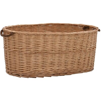 Cesta Para Leña Con Asas De Transporte Sauce Natural 78x54x34cm Vidaxl Cesta Para Leña Con Asas De Transporte Sauce Natural 78x54x34cm Vidaxl