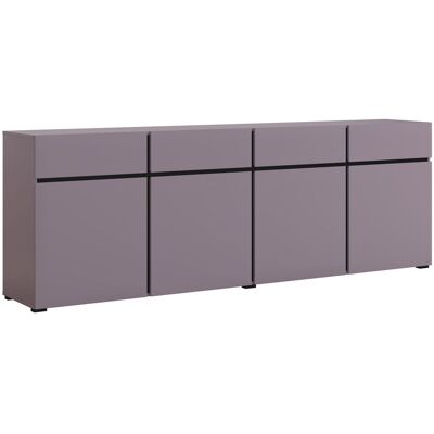 Arredamento1 - Cómoda Alfere 100, Púrpura, Con Cajones Y Puertas, Número De Cajones: 0, 78x225x40cm Arredamento1 - Cómoda Alfere 100, Púrpura, Con Cajones Y Puertas, Número De Cajones: 0, 78x225x40cm