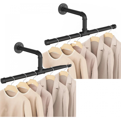 SANS MARQUE Perchero De Pared Yawenhe (51 Cm), Perchero Desmontable De Estilo Industrial, Ahorra Espacio En El Salón O El Dormitorio, 2 Unidades. SANS MARQUE Perchero De Pared Yawenhe (51 Cm), Perchero Desmontable De Estilo Industrial, Ahorra Espacio En El Salón O El Dormitorio, 2 Unidades.