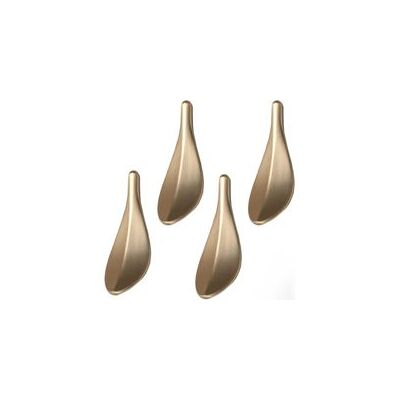 OEM Juego De 4 Tiradores De Latón Macizo Con Forma De Hoja Para Cajones, Herrajes Para Puertas, Cocinas, Cómodas Y Armarios - Crezuo OEM Juego De 4 Tiradores De Latón Macizo Con Forma De Hoja Para Cajones, Herrajes Para Puertas, Cocinas, Cómodas Y Armarios - Crezuo