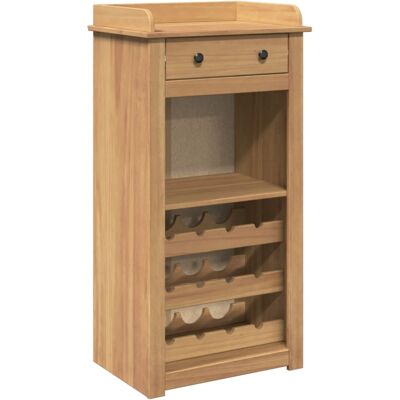 Décoshop26 - Vinoteca Para Hasta 9 Botellas, Cajones Y Espacio De Almacenamiento 57 X 40 X 111,5 Cm, Madera De Pino Marrón Dec024440 Décoshop26 - Vinoteca Para Hasta 9 Botellas, Cajones Y Espacio De Almacenamiento 57 X 40 X 111,5 Cm, Madera De Pino Marrón Dec024440