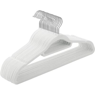OEM Perchas Maxi De Terciopelo, Juego De 50 Unidades, Color Gris. OEM Perchas Maxi De Terciopelo, Juego De 50 Unidades, Color Gris.