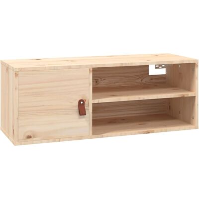 Vidaxl - Armario De Pared De Madera Maciza De Pino 80x30x30 Cm Vidaxl - Armario De Pared De Madera Maciza De Pino 80x30x30 Cm