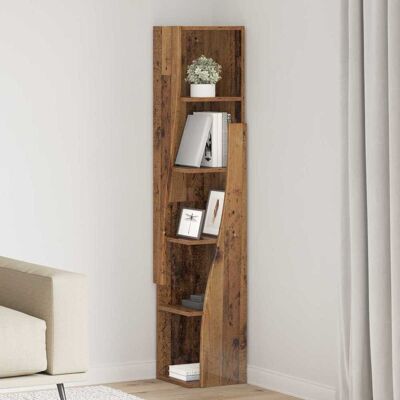 Vidaxl Armario De Esquina 27,5x27x140cm Madera De Ingeniería Vidaxl Armario De Esquina 27,5x27x140cm Madera De Ingeniería