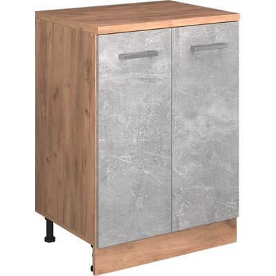 Armario De Ampliación Rion, Hormigón/roble Dorado, 60 X 46 Cm Sin Inclinación Con 2 Puertas, Vicco Armario De Ampliación Rion, Hormigón/roble Dorado, 60 X 46 Cm Sin Inclinación Con 2 Puertas, Vicco