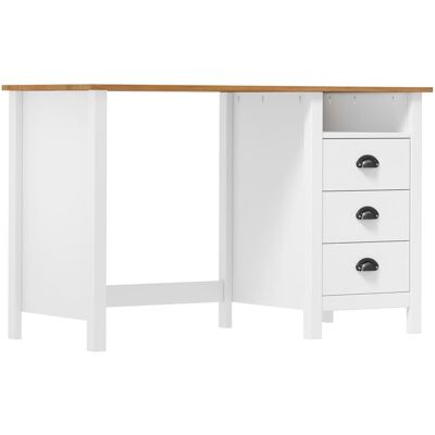 Escritorio Hill Con 3 Cajones Madera De Pino 120x50x74 Cm Vidaxl Escritorio Hill Con 3 Cajones Madera De Pino 120x50x74 Cm Vidaxl