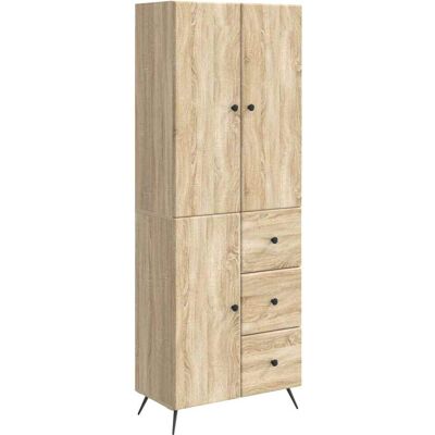 Juego De Armarios 2 Uds. Roble Sonoma Madera De Ingeniería Vidaxl Juego De Armarios 2 Uds. Roble Sonoma Madera De Ingeniería Vidaxl