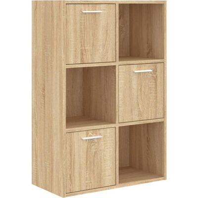 Vidaxl - Armario Almacenamiento Madera Contrachapada Roble 60x29,5x90 Cm Vidaxl - Armario Almacenamiento Madera Contrachapada Roble 60x29,5x90 Cm
