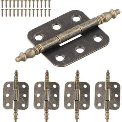 OEM Juego De 4 Bisagras Para Muebles, Bisagras Planas Antiguas, Bisagras Pequeñas Para Puertas De Armarios Y Muebles, Accesorios Versátiles -crezuo OEM Juego De 4 Bisagras Para Muebles, Bisagras Planas Antiguas, Bisagras Pequeñas Para Puertas De Armarios Y Muebles, Accesorios Versátiles -crezuo