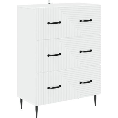 Cajonera Blanco 66 X 34,5 X 89,5 Cm Madera De Ingeniería Vidaxl Cajonera Blanco 66 X 34,5 X 89,5 Cm Madera De Ingeniería Vidaxl