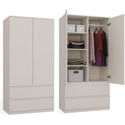 Topeshop Turin Armario Moderno - 2 Puertas + 2 Cajones Topeshop Turin Armario Moderno - 2 Puertas + 2 Cajones