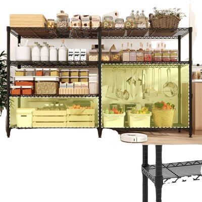 OEM Estantería Metálica De Almacenamiento, 4 Niveles, Dimensiones 150x35x151 Cm, Carga Máxima 120 Kg Por Nivel, Capacidad Total 600 Kg, Altura De Los Estantes Ajustable OEM Estantería Metálica De Almacenamiento, 4 Niveles, Dimensiones 150x35x151 Cm, Carga Máxima 120 Kg Por Nivel, Capacidad Total 600 Kg, Altura De Los Estantes Ajustable