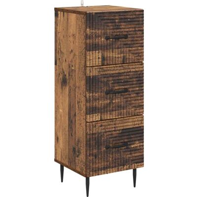 Cajonera Madera Envejecida 33 X 34,5 X 89,5 Cm Vidaxl Cajonera Madera Envejecida 33 X 34,5 X 89,5 Cm Vidaxl