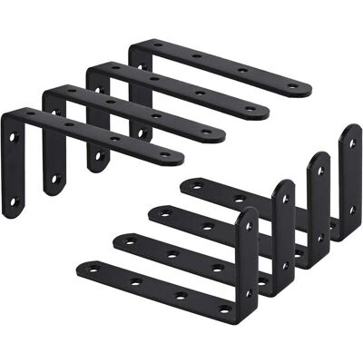 OEM Paquete De 8 Soportes De Pared, Soporte En Forma De L, Soporte Fijo, Soporte Para Colgar Muebles, 125x75x3mm - Estante De Pared OEM Paquete De 8 Soportes De Pared, Soporte En Forma De L, Soporte Fijo, Soporte Para Colgar Muebles, 125x75x3mm - Estante De Pared