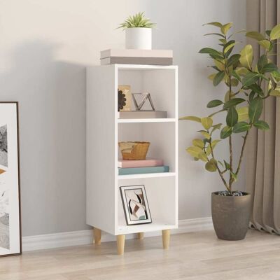 vidaXL Blanco Mueble aparador en madera contrachapada - Aparador vidaXL Blanco Mueble aparador en madera contrachapada - Aparador