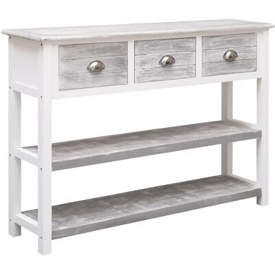 HELLOSHOP26 Aparador Buffet Cómoda Armario Mueble Organizador Cocina Salón Salón Antiguo 108 X 30 X 76 Cm Madera Maciza De Paulownia Gris 020031812 HELLOSHOP26 Aparador Buffet Cómoda Armario Mueble Organizador Cocina Salón Salón Antiguo 108 X 30 X 76 Cm Madera Maciza De Paulownia Gris 020031812