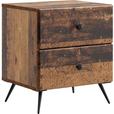 Armario De Noche Madera Envejecida 43 X 34,5 X 47,5 Cm Vidaxl Armario De Noche Madera Envejecida 43 X 34,5 X 47,5 Cm Vidaxl