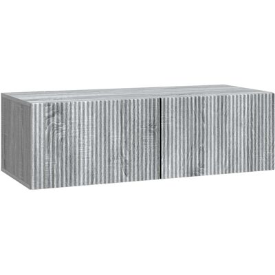 Mueble Para Tv De Pared Gris Sonoma 98 X 41 X 30 Cm Vidaxl Mueble Para Tv De Pared Gris Sonoma 98 X 41 X 30 Cm Vidaxl