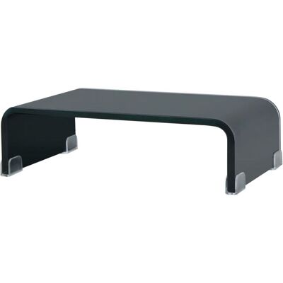 Soporte en Vidrio Negro MOBIKASA para TV/Monitor 40x25x11 cm Soporte en Vidrio Negro MOBIKASA para TV/Monitor 40x25x11 cm