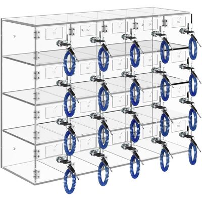 Mophorn Casillero De Almacenamiento Para Telefono Móvil, Cabina Telefónica De Acrílico Con Cerradura, 20 Ranuras, 53x18x42,5 Cm, Gabinete De Almacenamiento Para Telefono Con Llaves, Sala De Reuniones Mophorn Casillero De Almacenamiento Para Telefono Móvil, Cabina Telefónica De Acrílico Con Cerradura, 20 Ranuras, 53x18x42,5 Cm, Gabinete De Almacenamiento Para Telefono Con Llaves, Sala De Reuniones