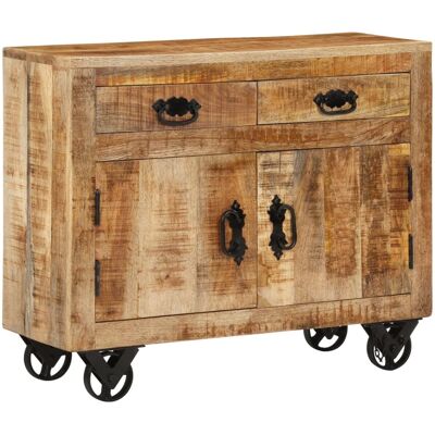 HELLOSHOP26 Aparador Buffet Cómoda Mueble Mueble De Almacenaje Organizador Cocina Salón Salón 80 X 30 X 65 Cm Madera Maciza De Mango En Bruto Marrón 020029653 HELLOSHOP26 Aparador Buffet Cómoda Mueble Mueble De Almacenaje Organizador Cocina Salón Salón 80 X 30 X 65 Cm Madera Maciza De Mango En Bruto Marrón 020029653