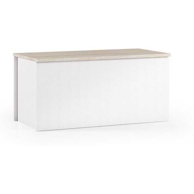 Kiamami Valentina Arcón de Madera - Blanco y Roble - 90cm Kiamami Valentina Arcón de Madera - Blanco y Roble - 90cm