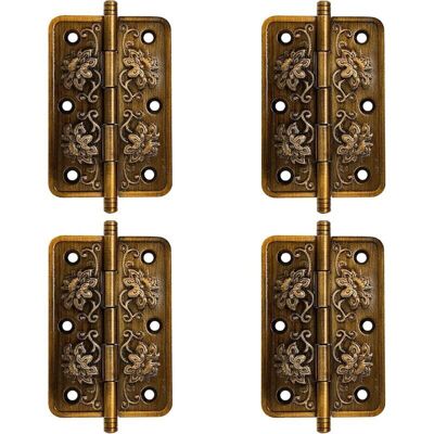 OEM 4 Bisagras Antiguas – Bisagras Vintage Para Puertas De Armario – Bisagras Decorativas – Bisagras De Latón Antiguo Para Decorar Armarios, Puertas De Madera Y Estanterías – Crezuo OEM 4 Bisagras Antiguas – Bisagras Vintage Para Puertas De Armario – Bisagras Decorativas – Bisagras De Latón Antiguo Para Decorar Armarios, Puertas De Madera Y Estanterías – Crezuo
