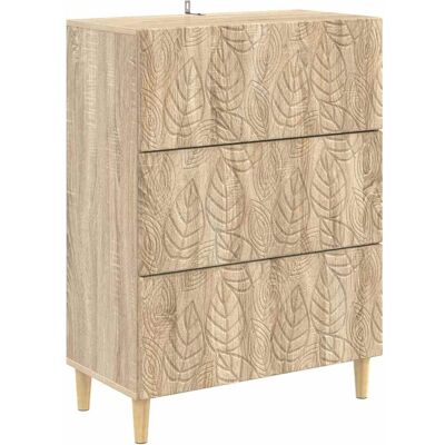 Cajonera Roble Sonoma 66 X 34,5 X 90 Cm Madera De Ingeniería Vidaxl Cajonera Roble Sonoma 66 X 34,5 X 90 Cm Madera De Ingeniería Vidaxl