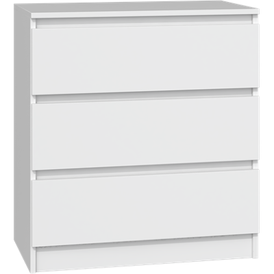 TOPESHOP Aster T3 - Cómoda moderna blanca de 3 cajones - 70x40x75cm TOPESHOP Aster T3 - Cómoda moderna blanca de 3 cajones - 70x40x75cm