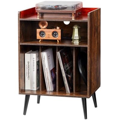 OEM Soporte Para Tocadiscos 520 X 400 X 750 Mm De 3 Niveles Con Luz Led, Estación De Carga Y Puertos Usb, Capacidad Hasta 150 Álbumes, Gabinete De Discos De Vinilo Con Estante De Exhibición, Marrón OEM Soporte Para Tocadiscos 520 X 400 X 750 Mm De 3 Niveles Con Luz Led, Estación De Carga Y Puertos Usb, Capacidad Hasta 150 Álbumes, Gabinete De Discos De Vinilo Con Estante De Exhibición, Marrón