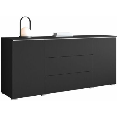 Mobilier1 - Cómoda Sarasota 142, Grafito, Con Cajones Y Puertas, Número De Cajones: 0, 66x150x40cm, Led Mobilier1 - Cómoda Sarasota 142, Grafito, Con Cajones Y Puertas, Número De Cajones: 0, 66x150x40cm, Led