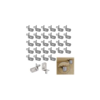 OEM Paquete De 30 Soportes Para Estantes En Forma De L De 5 Mm Con Orificios, Soportes Para Estantes De Muebles, Armarios Y Librerías - Crezuo OEM Paquete De 30 Soportes Para Estantes En Forma De L De 5 Mm Con Orificios, Soportes Para Estantes De Muebles, Armarios Y Librerías - Crezuo
