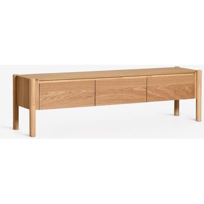 SKLUM - Mueble TV 185x45 cm en MDF con chapa de roble - Soporte para TV SKLUM - Mueble TV 185x45 cm en MDF con chapa de roble - Soporte para TV