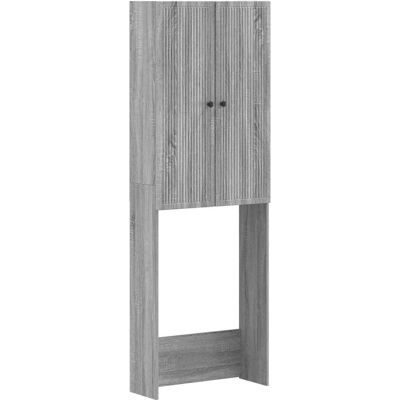 Mueble De Baño Ede Sonoma Gris 66 X 25,5 X 190 Cm Vidaxl Mueble De Baño Ede Sonoma Gris 66 X 25,5 X 190 Cm Vidaxl