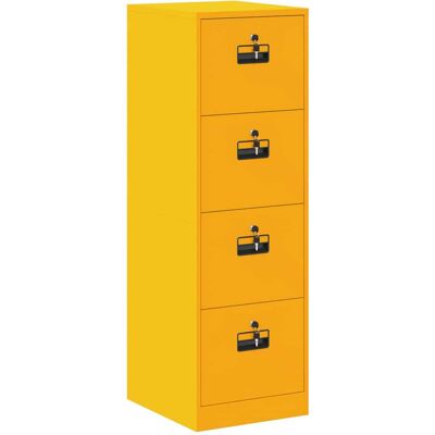 Mueble Archivador Con Cajón Amarillo Mostaza 44 X 50 X 139 Cm Vidaxl Mueble Archivador Con Cajón Amarillo Mostaza 44 X 50 X 139 Cm Vidaxl