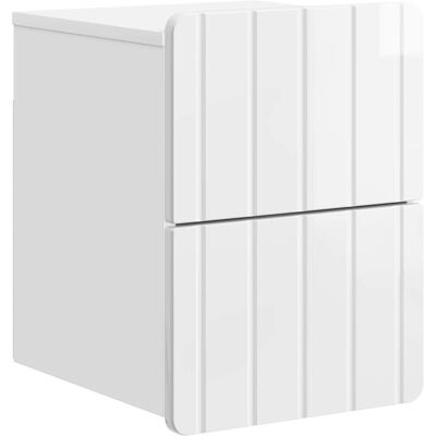 Mesita De Noche De Pared Con Cajón Brillante 33 X 34,5 X 43 Cm Vidaxl Mesita De Noche De Pared Con Cajón Brillante 33 X 34,5 X 43 Cm Vidaxl