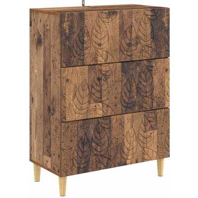Cajonera Madera Envejecida 66 X 34,5 X 90 Cm Vidaxl Cajonera Madera Envejecida 66 X 34,5 X 90 Cm Vidaxl