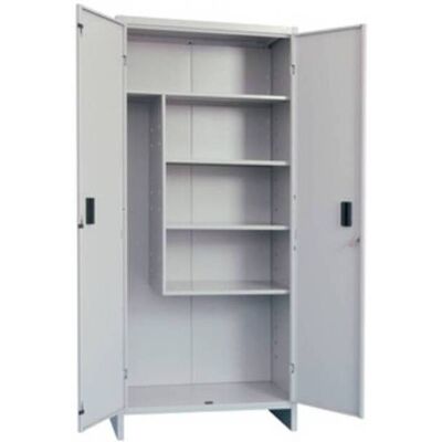 PROMETAL Armario de Almacenamiento - Estantes Ajustables, Acero, Gris PROMETAL Armario de Almacenamiento - Estantes Ajustables, Acero, Gris