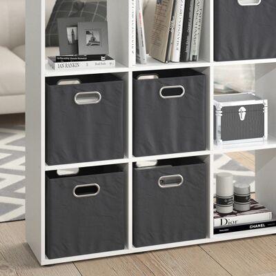 Vicco - Separador De Ambientes Karree, Blanco, 138.5 X 142.5 Cm Con 4 Cajones Plegables Vicco - Separador De Ambientes Karree, Blanco, 138.5 X 142.5 Cm Con 4 Cajones Plegables
