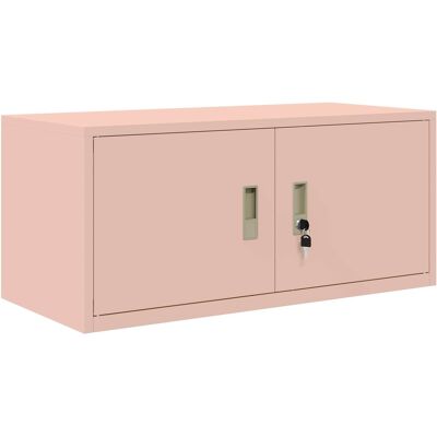 Armario De Almacenamiento Rosa 90 X 40 X 40 Cm Acero Vidaxl Armario De Almacenamiento Rosa 90 X 40 X 40 Cm Acero Vidaxl