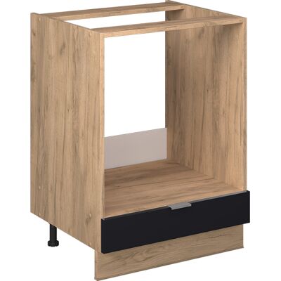 Vicco - Armario Para Horno Empotrado Fame-line, Rayas Negras, 60 Cm Sin Encimera Vicco - Armario Para Horno Empotrado Fame-line, Rayas Negras, 60 Cm Sin Encimera