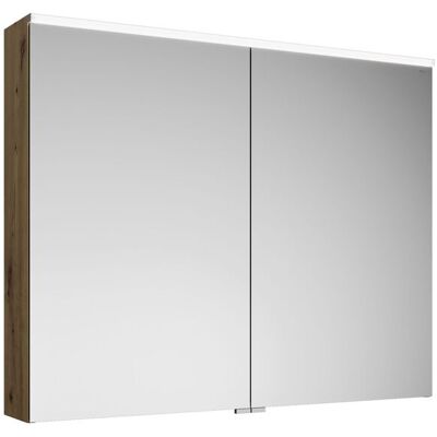 Armario Espejo Eqio de burgbad - 2 puertas, Eiche, LED, IP24 Armario Espejo Eqio de burgbad - 2 puertas, Eiche, LED, IP24