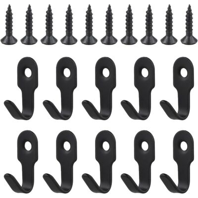 OEM 10 Ganchos Negros Sencillos Para Colgar En La Pared, De Acero Inoxidable, Estilo Retro, Con Tornillos Y 10 Tornillos Para Puertas, Paredes, Baños Y Cocinas. OEM 10 Ganchos Negros Sencillos Para Colgar En La Pared, De Acero Inoxidable, Estilo Retro, Con Tornillos Y 10 Tornillos Para Puertas, Paredes, Baños Y Cocinas.