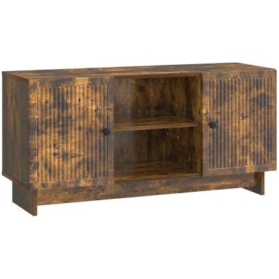 Mueble De Tv 102 X 34,5 X 50 Cm Roble Ahumado Vidaxl Mueble De Tv 102 X 34,5 X 50 Cm Roble Ahumado Vidaxl