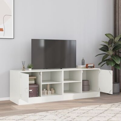 Vidaxl - Muebles para TV en blanco de acero 2 unidades 67x39x44 cm Vidaxl - Muebles para TV en blanco de acero 2 unidades 67x39x44 cm