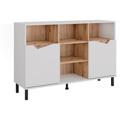 Aparador Marelle, Blanco/artesano, 120 X 81.3 Cm Con 2 Puertas, Vicco Aparador Marelle, Blanco/artesano, 120 X 81.3 Cm Con 2 Puertas, Vicco