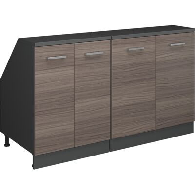 Conjunto De Armarios Para Techo Inclinado Rion, Gris Noble, 140 Cm Lote De 2 Carcasas De Armario 60 Cm De Profundidad, Vicco Conjunto De Armarios Para Techo Inclinado Rion, Gris Noble, 140 Cm Lote De 2 Carcasas De Armario 60 Cm De Profundidad, Vicco