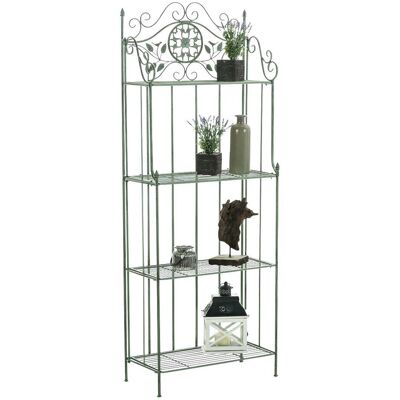 DÉCOSHOP26 Estante Zapatero Planta De Cocina 4 Niveles En Metal 175x66x32 Cm Verde Envejecido Eta10096 DÉCOSHOP26 Estante Zapatero Planta De Cocina 4 Niveles En Metal 175x66x32 Cm Verde Envejecido Eta10096